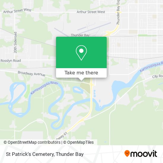 St Patrick's Cemetery map