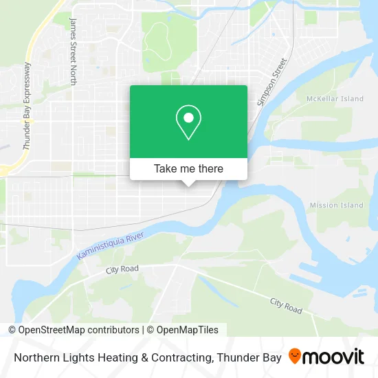 Northern Lights Heating & Contracting map