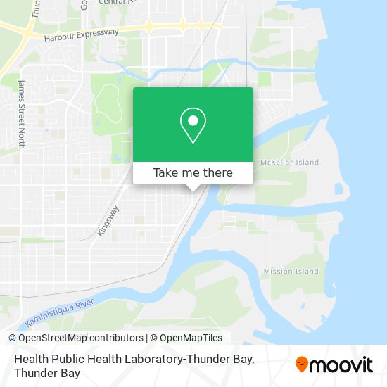 Health Public Health Laboratory-Thunder Bay map