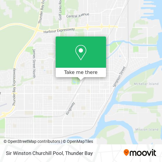 Sir Winston Churchill Pool map