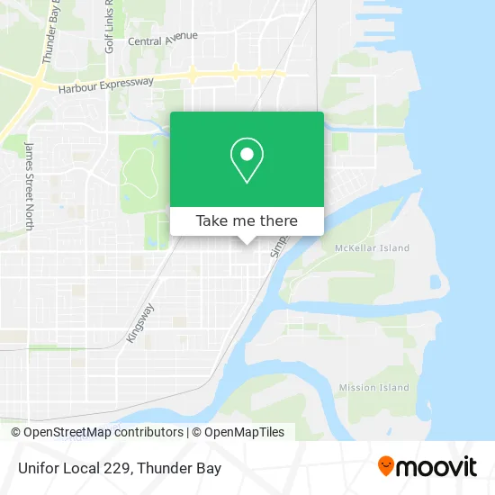 Unifor Local 229 map