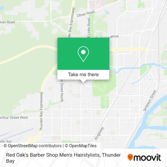 Red Oak's Barber Shop Men's Hairstylists map