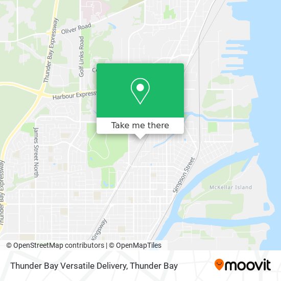 Thunder Bay Versatile Delivery map