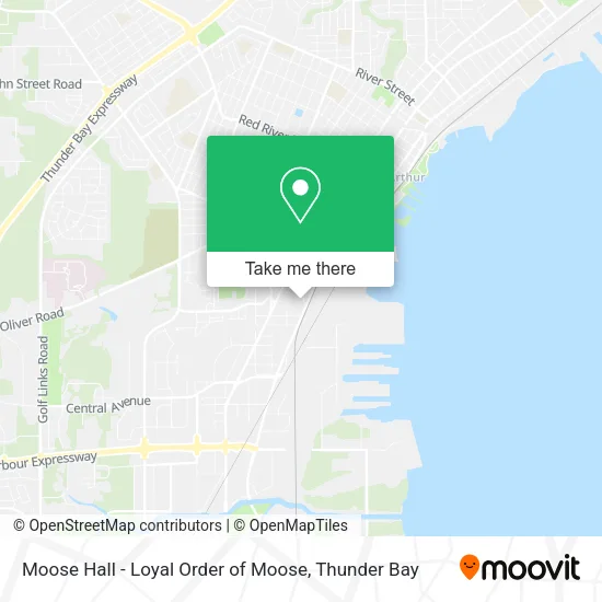 Moose Hall - Loyal Order of Moose map