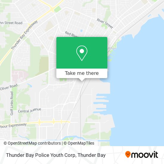 Thunder Bay Police Youth Corp map