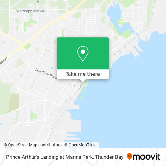 Prince Arthur's Landing at Marina Park map