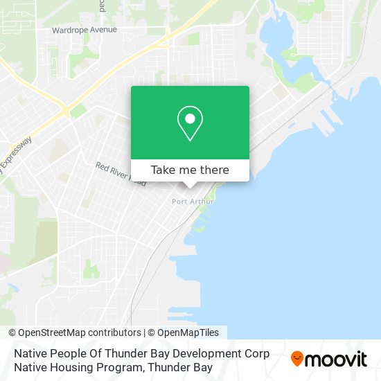 Native People Of Thunder Bay Development Corp Native Housing Program map