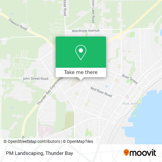 PM Landscaping map