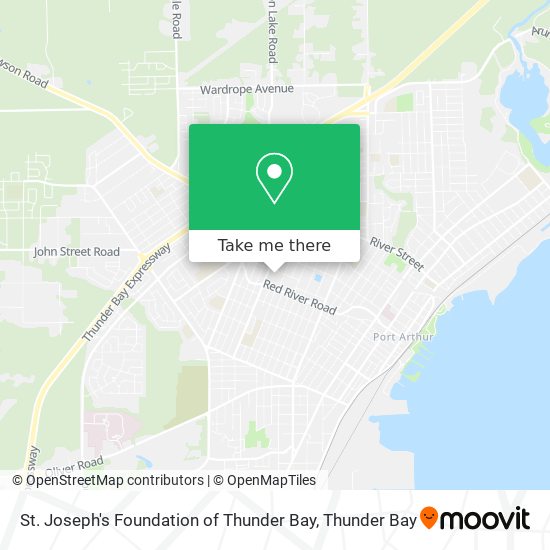 St. Joseph's Foundation of Thunder Bay map