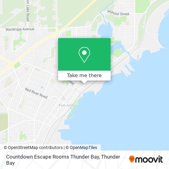 Countdown Escape Rooms Thunder Bay map