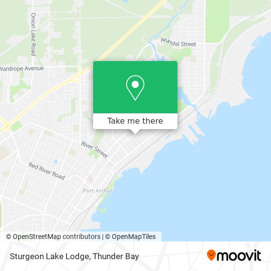 Sturgeon Lake Lodge map