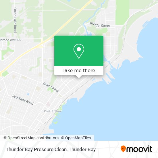 Thunder Bay Pressure Clean map