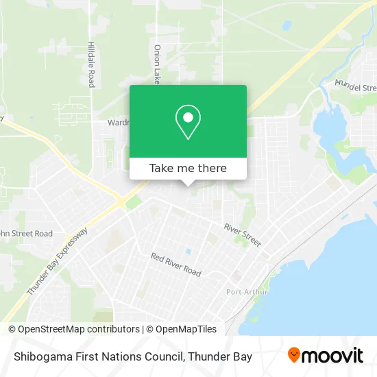 Shibogama First Nations Council map