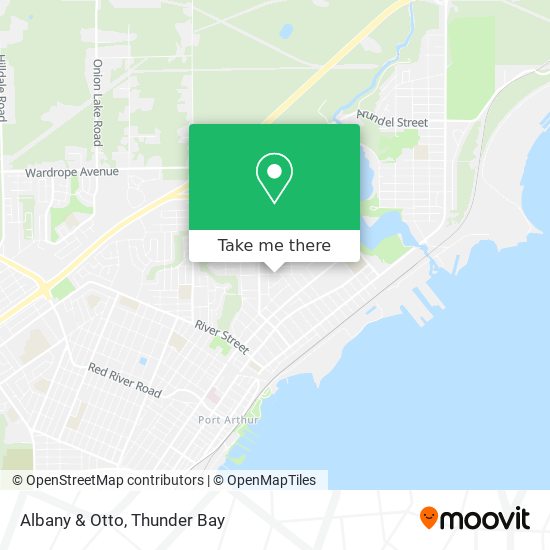 Albany & Otto map