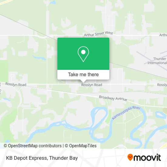 KB Depot Express map