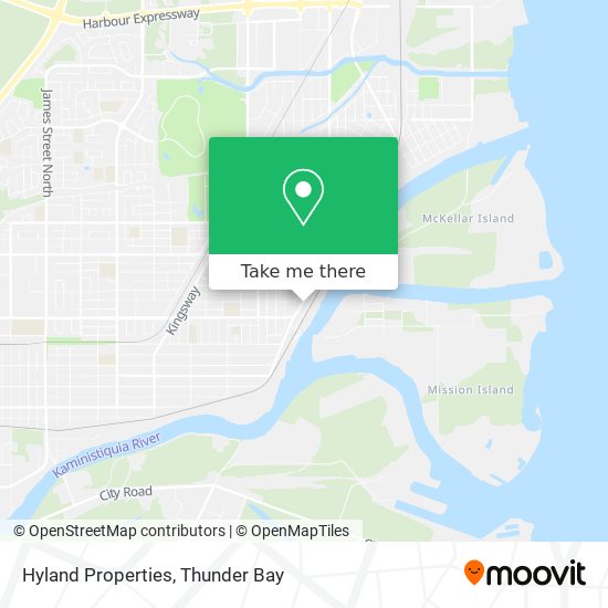 Hyland Properties map