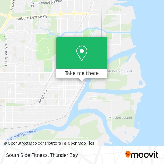 South Side Fitness map