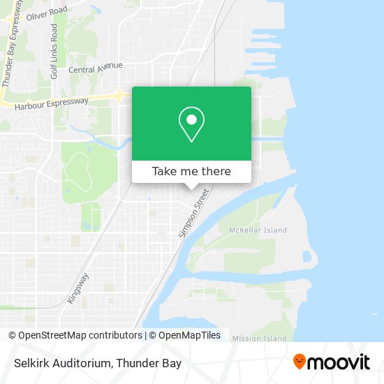 Selkirk Auditorium map