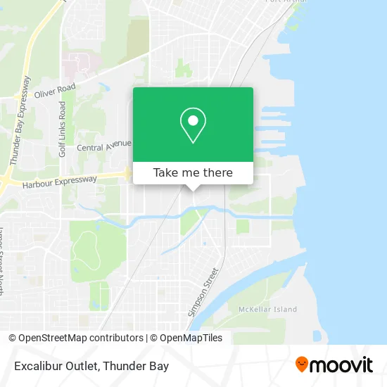 Excalibur Outlet map