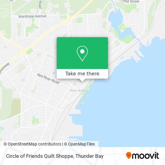 Circle of Friends Quilt Shoppe map