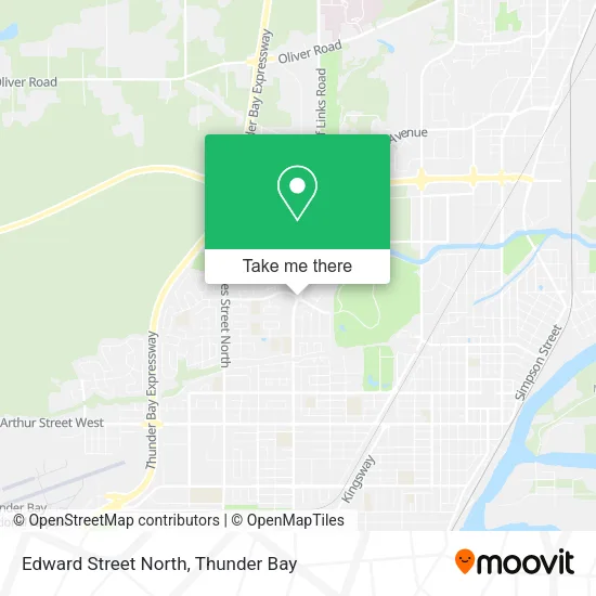 Edward Street North map