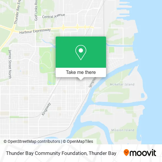 Thunder Bay Community Foundation map
