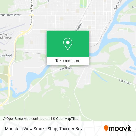 Mountain View Smoke Shop map