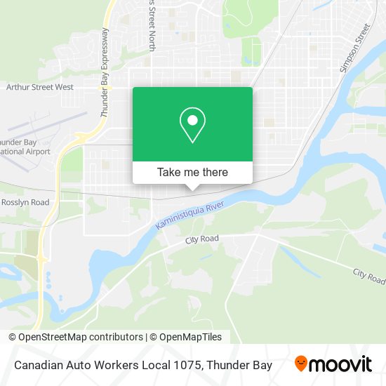 Canadian Auto Workers Local 1075 map