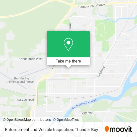 Enforcement and Vehicle Inspection map