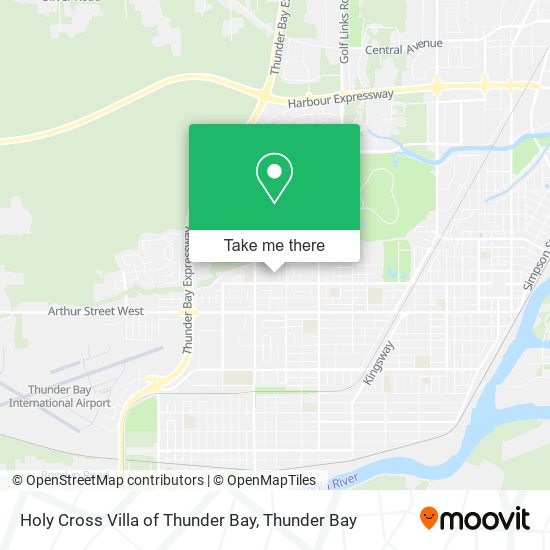 Holy Cross Villa of Thunder Bay map