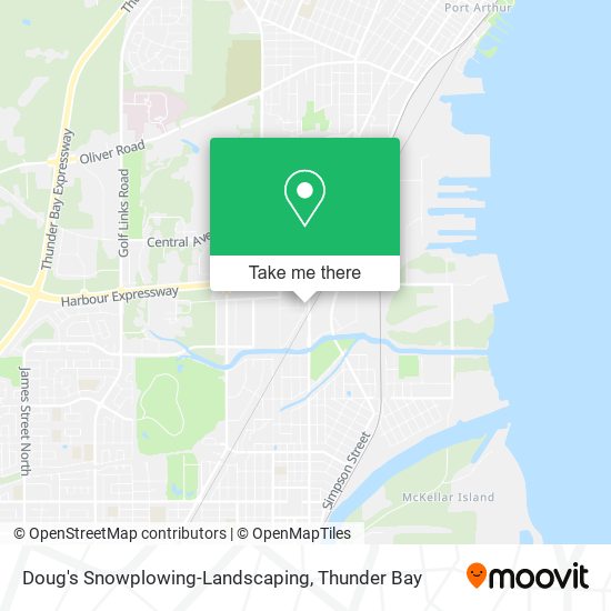 Doug's Snowplowing-Landscaping map