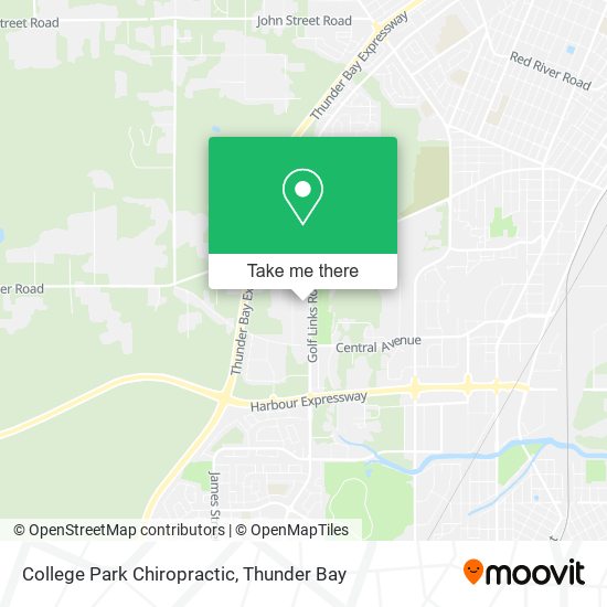 College Park Chiropractic map