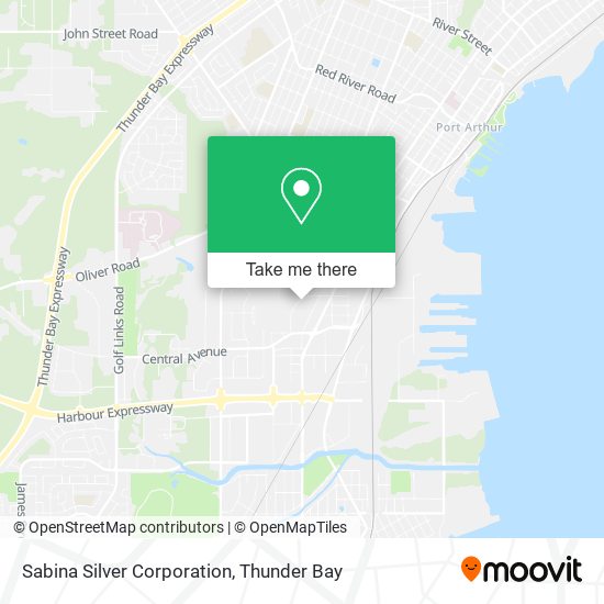 Sabina Silver Corporation map