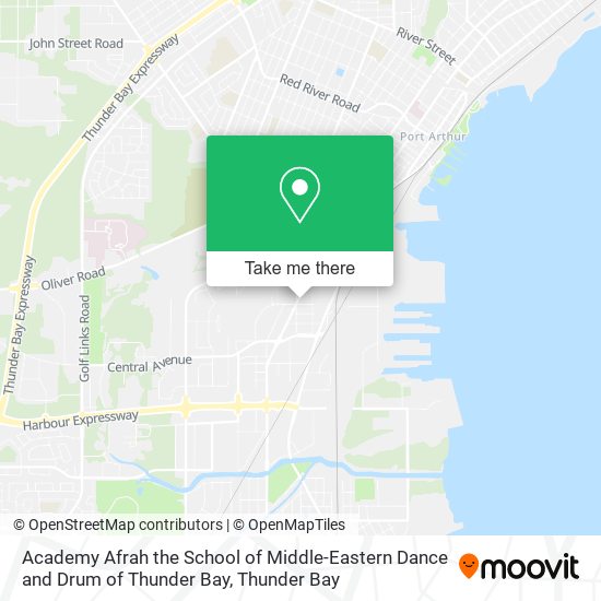 Academy Afrah the School of Middle-Eastern Dance and Drum of Thunder Bay map