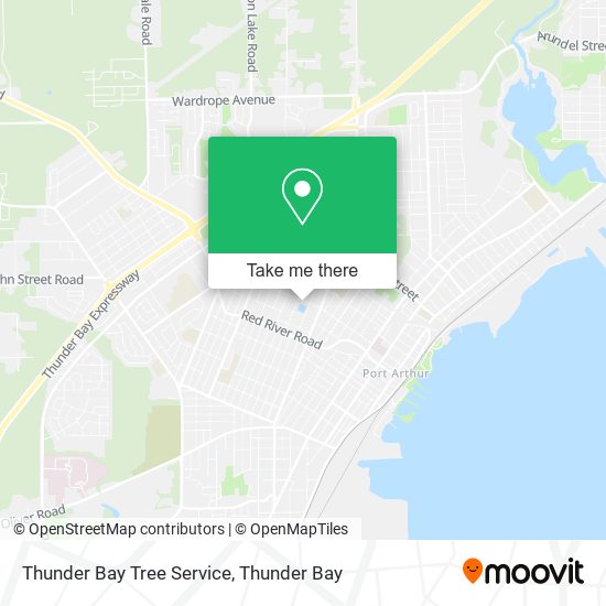 Thunder Bay Tree Service map