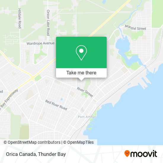 Orica Canada map