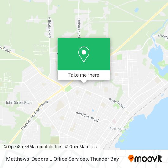 Matthews, Debora L Office Services map