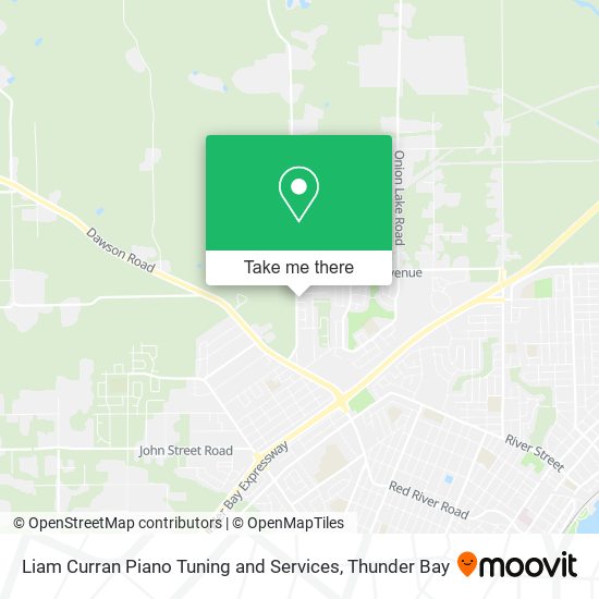 Liam Curran Piano Tuning and Services map