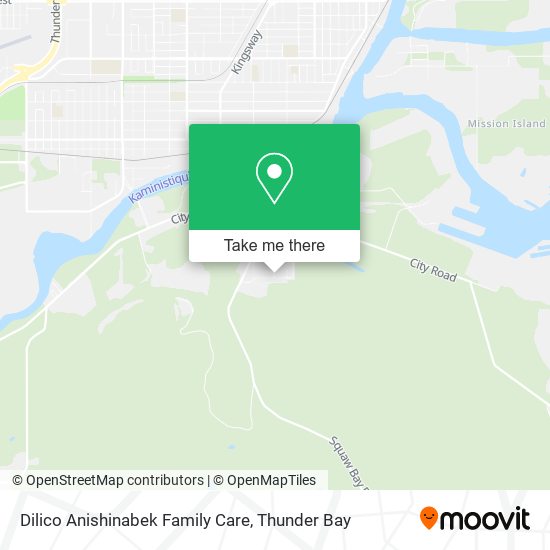 Dilico Anishinabek Family Care map