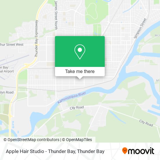 Apple Hair Studio - Thunder Bay map