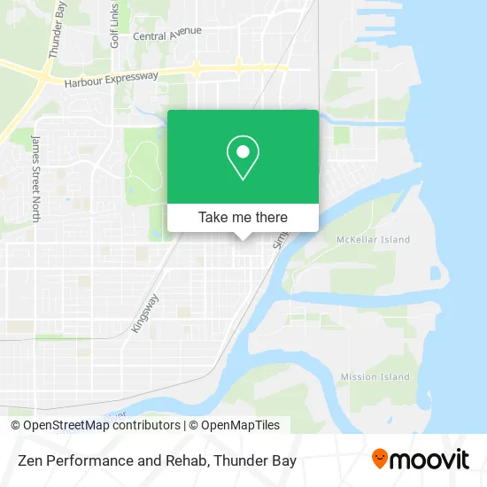Zen Performance and Rehab map
