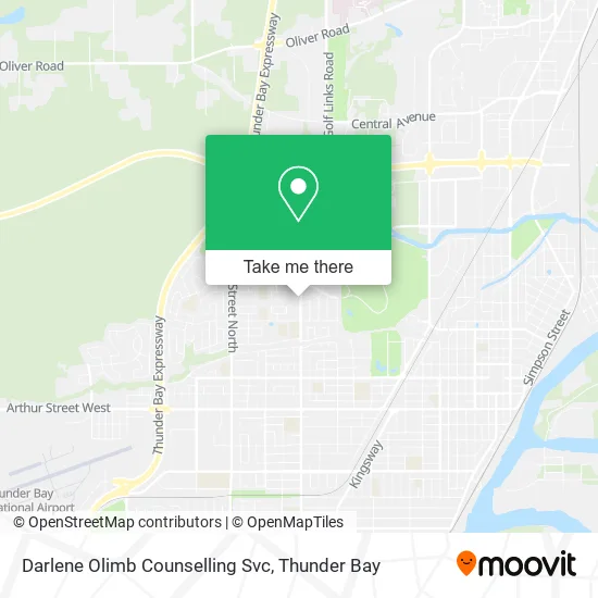 Darlene Olimb Counselling Svc map
