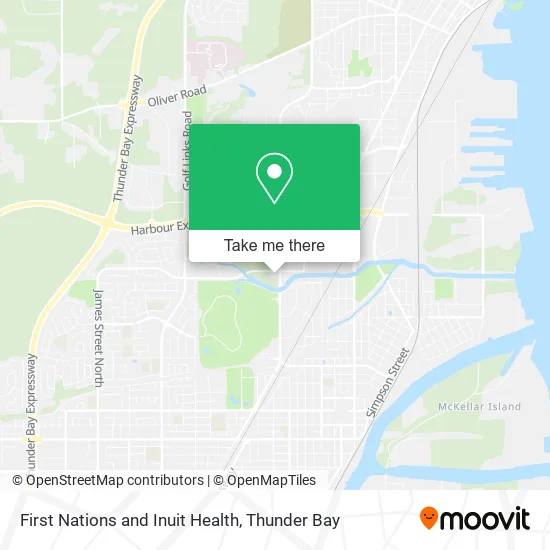 First Nations and Inuit Health map