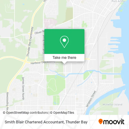 Smith Blair Chartered Accountant map