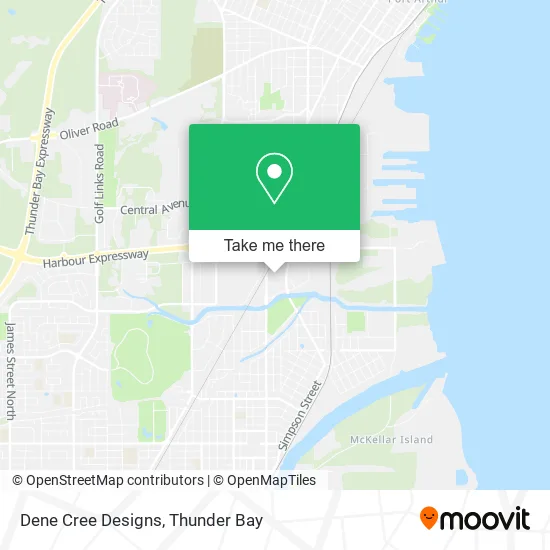 Dene Cree Designs map