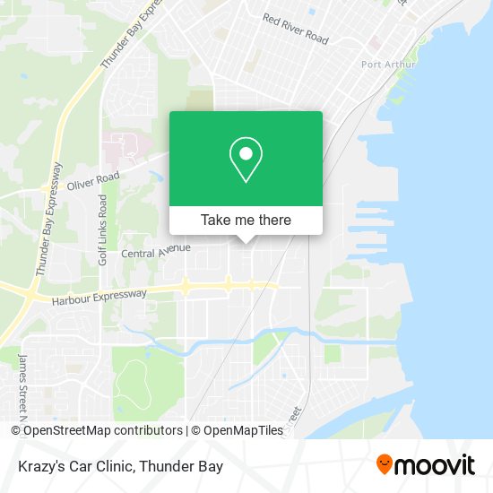 Krazy's Car Clinic map