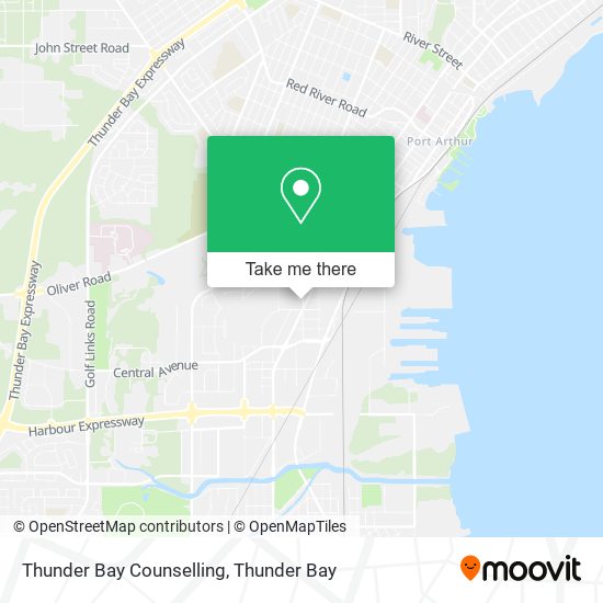 Thunder Bay Counselling map