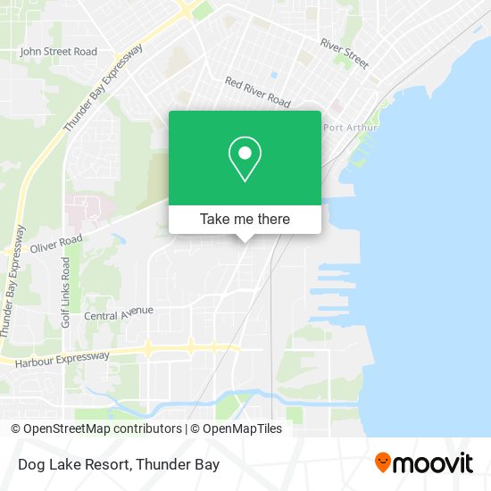 Dog Lake Resort map