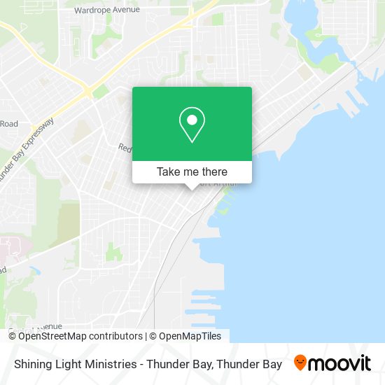 Shining Light Ministries - Thunder Bay map