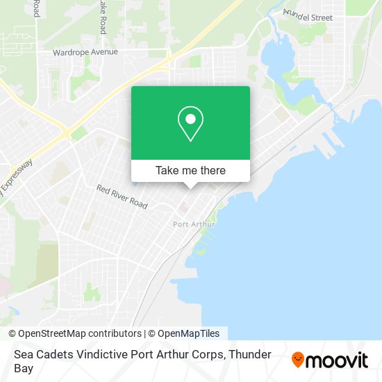 Sea Cadets Vindictive Port Arthur Corps map